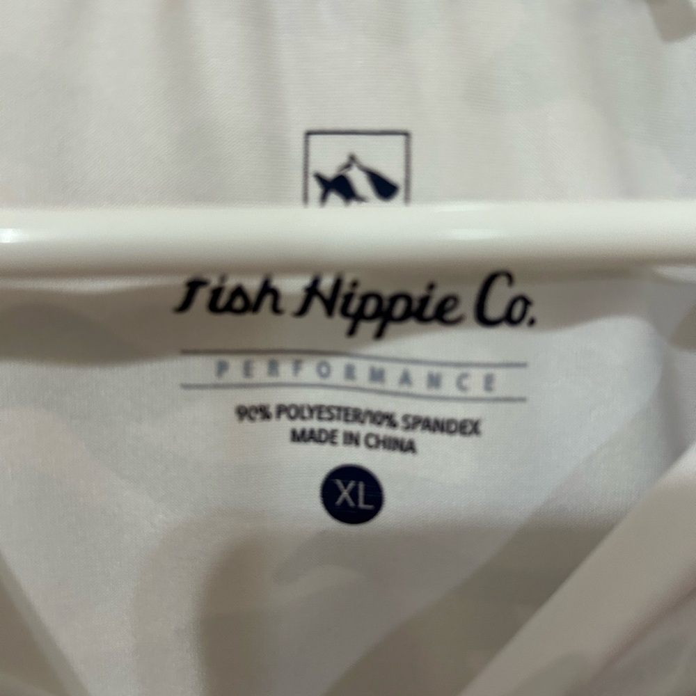 Fish Hippie Co. Men's Performance Long Sleeve Shirt Camo Pattern